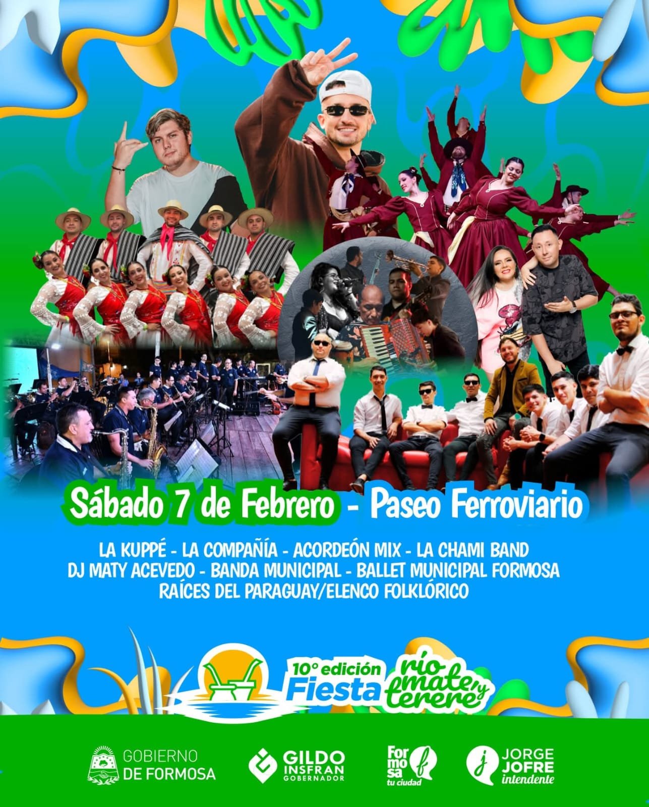 la cuppé - la compañía - acordeón mix - la chami band - dj maty acevedo - banda municipal - ballet municipal formosa - raíces de paraguay elenco folclórico